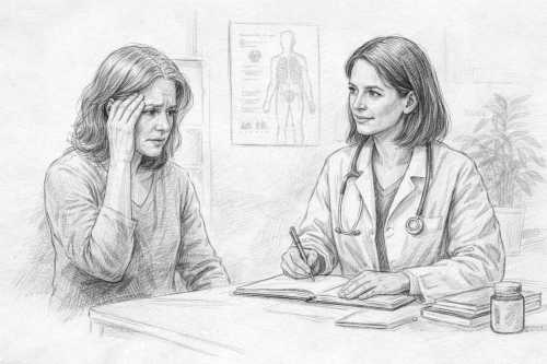 first call or visit with the doctor